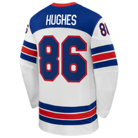 Jack Hughes White US 2026 Away Replica Hockey Jersey, Hockey Sportswear Jersey Shirt, Long Sleeve Hockey Sweater Jersey, Casual Gift for Men