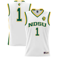 NDSU Bison Basketball Jersey, White Lightweight Sportswear Jersey Shirt, Sleeveless Athletic Tank Jersey, Casual Gift for Men