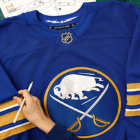 Buffalo Sabres Hockey Jersey, Royal Authentic Sportswear Jersey Shirt, Long Sleeve Hockey Sweater Jersey, Casual Gift for Men, Style 202056750