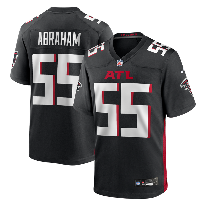 John Abraham Atlanta Falcons Football Jersey, Black Game Sportswear Jersey Shirt, Lightweight Breathable Athletic Jersey, Casual Gift for Men