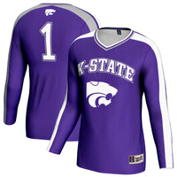 Kansas State Wildcats Volleyball Jersey, Purple Fashion Sportswear Jersey Shirt, Lightweight Breathable Athletic Jersey, Casual Gift for Men
