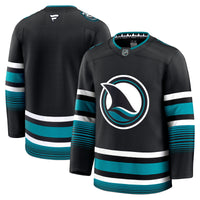 San Jose Sharks Hockey Jersey, Black Premium Alternate Sportswear Jersey Shirt, Long Sleeve Hockey Sweater Jersey, Casual Gift for Men