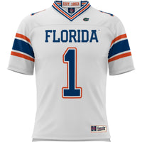 Florida Gators Football Jersey, White Sportswear Jersey Shirt, Lightweight Breathable Athletic Jersey, Casual Gift for Men, Style 200425326