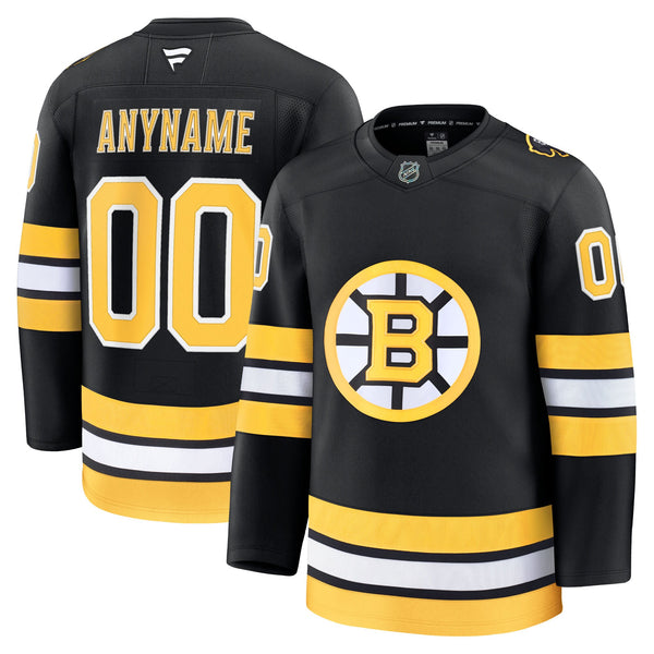 Boston Bruins Black Home Premium Custom Jersey