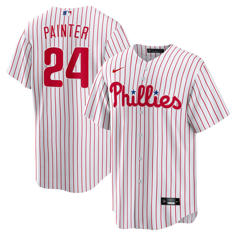 Andrew Painter Philadelphia Phillies Baseball Jersey, White Sportswear Jersey Shirt, Lightweight Breathable Athletic Jersey, Casual Gift for Men