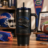 FLA Blackout - Sculpted Gator Emblem, Tonal Tumbler