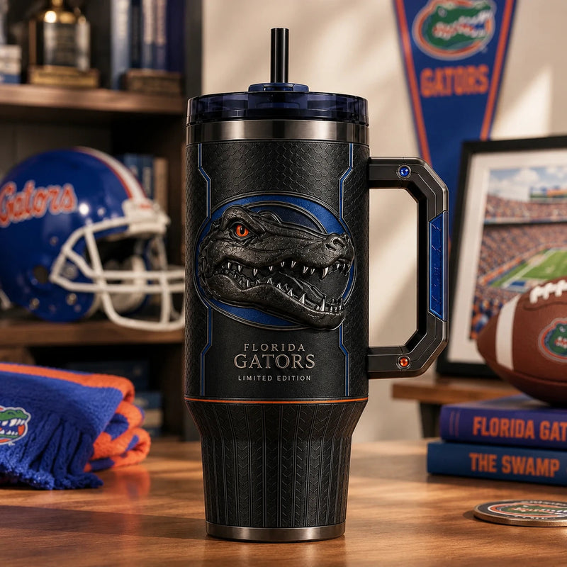 FLA Blackout - Sculpted Gator Emblem, Tonal Tumbler