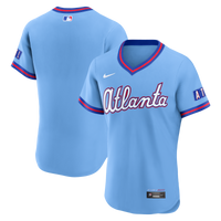 Atlanta Braves Baseball Jersey, Powder Blue Authentic Sportswear Jersey Shirt, Lightweight Breathable Athletic Jersey, Casual Gift for Men