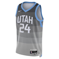 Walker Kessler Utah Jazz Basketball Jersey, Gray Swingman Sportswear Jersey Shirt, Sleeveless Athletic Tank Jersey, Casual Gift for Men