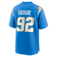 Justin Eboigbe Los Angeles Chargers Football Jersey, Powder Sportswear Jersey Shirt, Lightweight Breathable Athletic Jersey, Casual Gift for Men