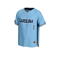 North Carolina Tar Heels Baseball Jersey, Blue Fashion Sportswear Jersey Shirt, Lightweight Breathable Athletic Jersey, Casual Gift for Men