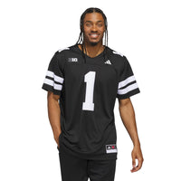 Nebraska Huskers Football Jersey, Black Alternate Sportswear Jersey Shirt, Lightweight Breathable Athletic Jersey, Casual Gift for Men