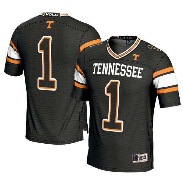 #1 Black Tennessee Volunteers Football Jersey