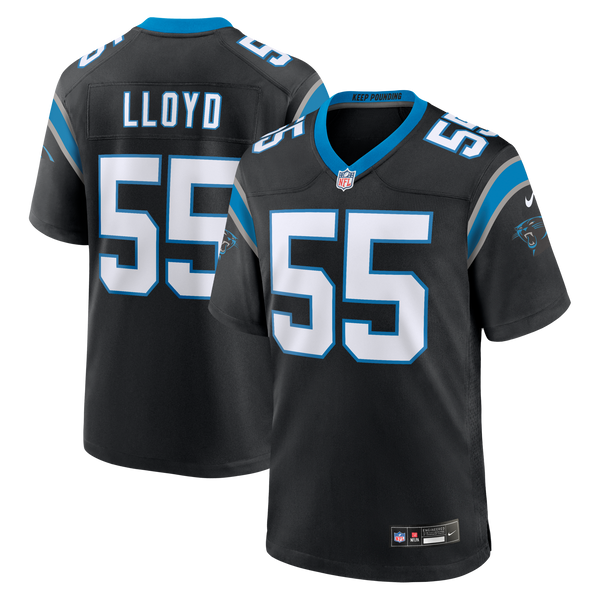Carolina Panthers Devin Lloyd Black Team Game Jersey