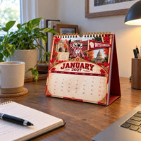 WIS Tradition Stacked High - Collegiate Scrapbook Wall Calendar