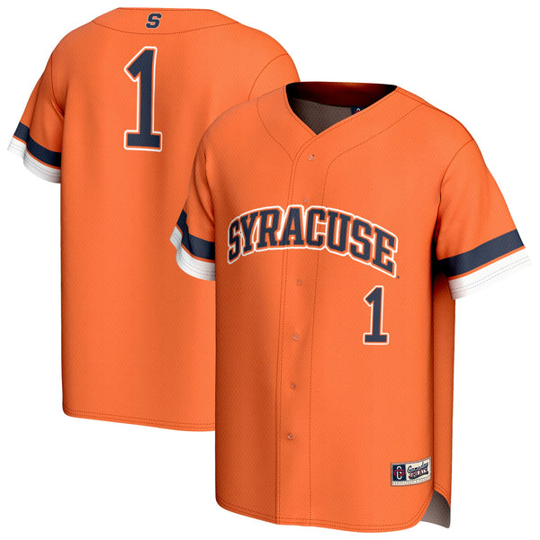 Syracuse Orange Lightweight Collegiate Baseball Fashion Jersey - Orange