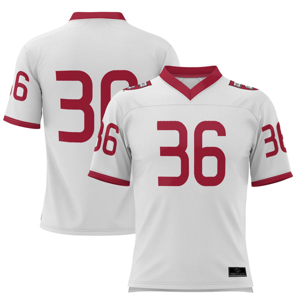 #36 Harvard Crimson Football Jersey - White
