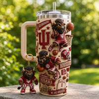 IU Crimson Court - Dynamic Mascot Wraparound Tumbler