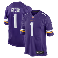 Number Groom Minnesota Vikings Football Jersey, Purple Game Sportswear Jersey Shirt, Lightweight Breathable Athletic Jersey, Casual Gift for Men