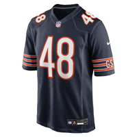 D'Marco Jackson Chicago Bears Football Jersey, Navy Game Sportswear Jersey Shirt, Lightweight Breathable Athletic Jersey, Casual Gift for Men