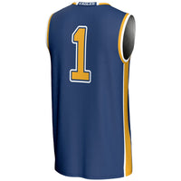 Emory Eagles Basketball Jersey, Blue Lightweight Sportswear Jersey Shirt, Sleeveless Athletic Tank Jersey, Casual Gift for Men, Style 200951914