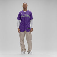 Colorado Rockies Baseball Jersey, Purple Authentic Sportswear Jersey Shirt, Lightweight Breathable Athletic Jersey, Casual Gift for Men