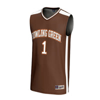 Bowling Green St. Falcons Basketball Jersey, Brown Fashion Sportswear Jersey Shirt, Sleeveless Athletic Tank Jersey, Casual Gift for Men