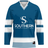 Southern West Virginia Community and Technical College Hockey Jersey, Sportswear Jersey Shirt, Long Sleeve Hockey Jersey, Casual Gift for Men