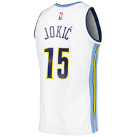 Nikola Jokic Denver Nuggets Basketball Jersey, White Swingman Sportswear Jersey Shirt, Sleeveless Athletic Tank Jersey, Casual Gift for Men