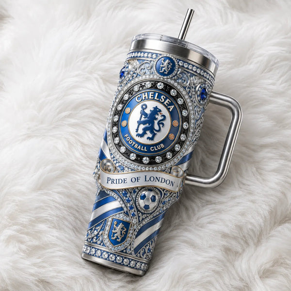 CHE Pride of London - Ornate Crest Tumbler in Royal Blue - main
