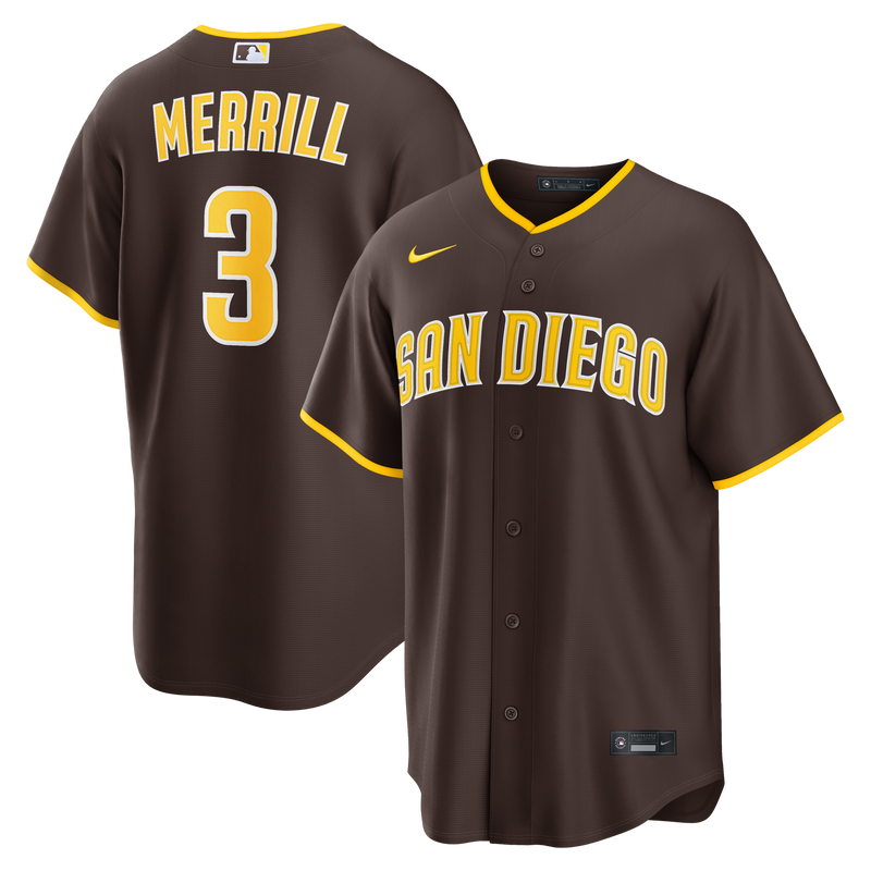 Jackson Merrill San Diego Padres Baseball Jersey, Sportswear Jersey Shirt, Lightweight Athletic Jersey, Casual Gift for Men, Style 2001541756