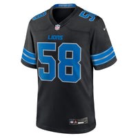 Penei Sewell Detroit Lions Football Jersey, Black Game Sportswear Jersey Shirt, Lightweight Breathable Athletic Jersey, Casual Gift for Men