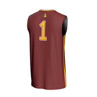Loyola Chicago Ramblers Basketball Jersey, Maroon Fashion Sportswear Jersey Shirt, Sleeveless Athletic Tank Jersey, Casual Gift for Men
