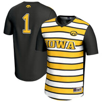 Iowa Hawkeyes Soccer Jersey, Black Fashion Lightweight Sportswear Jersey Shirt, Lightweight Breathable Athletic Jersey, Casual Gift for Men
