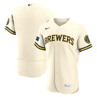 Milwaukee Brewers Baseball Jersey, Cream Sportswear Jersey Shirt, Lightweight Breathable Athletic Jersey, Casual Gift for Men, Style 2001588479