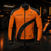 MCL Papaya Lines - Motorsport Panel Jacket in Orange and Black