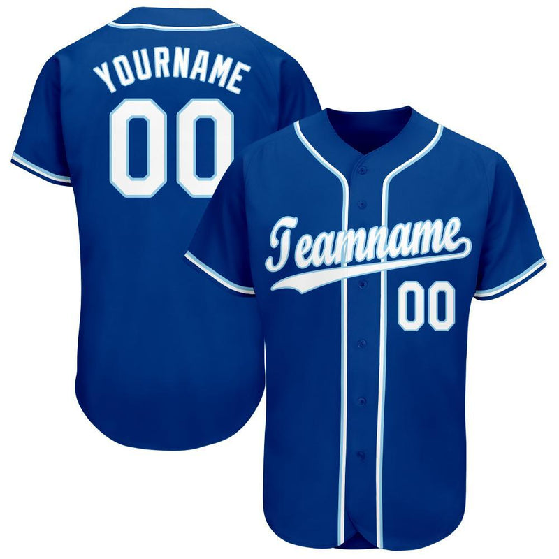 Custom Baseball Jersey, Royal Sportswear Jersey Shirt, Athletic Button Down Moisture Wicking Jersey, Casual Gift for Men, Style KansasC0073
