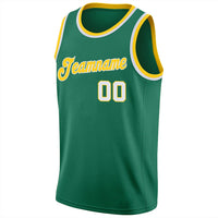 Custom Basketball Jersey, Kelly Green Sportswear Jersey Shirt, Athletic Mesh Moisture Wicking Jersey, Casual Gift for Men, Style KellyGreen0045