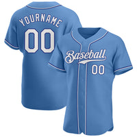 Custom Baseball Jersey, Light Sportswear Jersey Shirt, Athletic Button Down Moisture Wicking Jersey, Casual Gift for Men, Style LightBlue0031