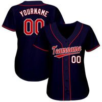 Custom Baseball Jersey, Navy Sportswear Jersey Shirt, Athletic Button Down Moisture Wicking Jersey, Casual Gift for Men, Style MinnesotaP0139