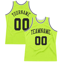 Custom Basketball Jersey, Neon Green Black White Throwback Sportswear Jersey Shirt, Athletic Mesh Moisture Wicking Jersey, Casual Gift for Men