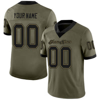 Custom Football Jersey, Black Old Gold Sportswear Jersey Shirt, Athletic Mesh Moisture Wicking Jersey, Casual Gift for Men, Style Olive0060
