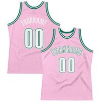 Custom Basketball Jersey, Pink White Kelly Throwback Sportswear Jersey Shirt, Athletic Mesh Moisture Wicking Jersey, Casual Gift for Men