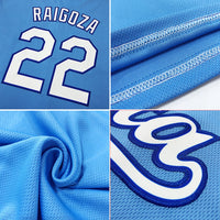 Custom Baseball Jersey, Blue White Red Fashion Sportswear Jersey Shirt, Athletic Button Down Moisture Wicking Jersey, Casual Gift for Men