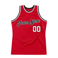 Custom Basketball Jersey, Red White Black Sportswear Jersey Shirt, Athletic Mesh Moisture Wicking Jersey, Casual Gift for Men, Style Red0209