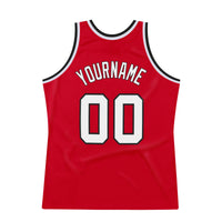 Custom Basketball Jersey, Red White Black Sportswear Jersey Shirt, Athletic Mesh Moisture Wicking Jersey, Casual Gift for Men, Style Red0209