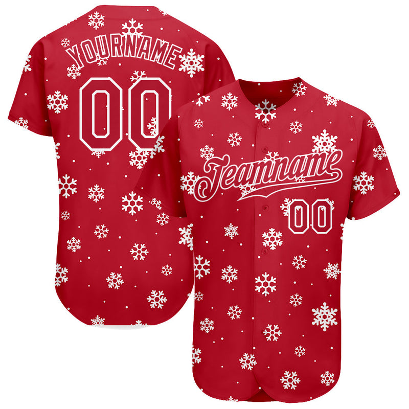 Custom Baseball Jersey, Red White Sportswear Jersey Shirt, Athletic Button Down Moisture Wicking Jersey, Casual Gift for Men, Style Red0307