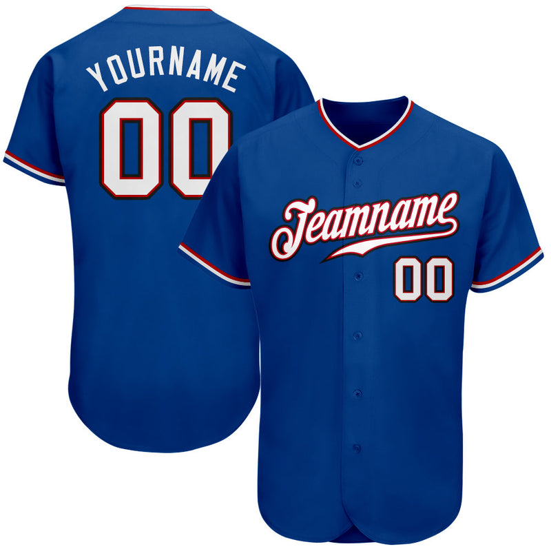 Custom Baseball Jersey, Royal White Sportswear Jersey Shirt, Athletic Button Down Moisture Wicking Jersey, Casual Gift for Men, Style Royal0072
