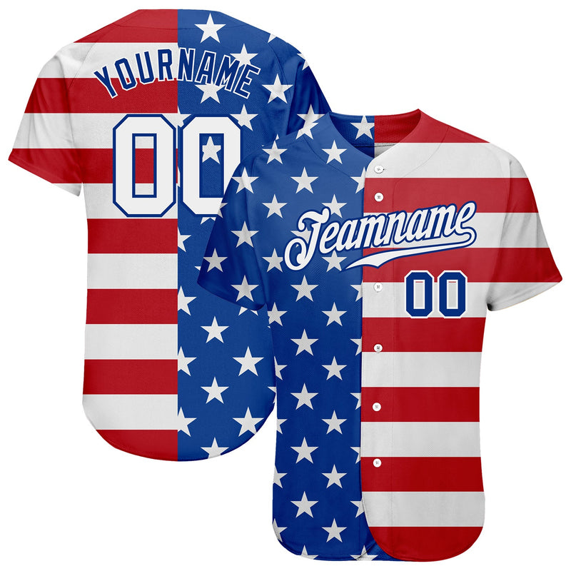 Custom Baseball Jersey, Royal White Sportswear Jersey Shirt, Athletic Button Down Moisture Wicking Jersey, Casual Gift for Men, Style Royal0266