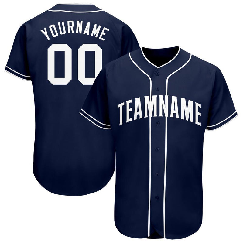 Custom Baseball Jersey, Navy Sportswear Jersey Shirt, Athletic Button Down Moisture Wicking Jersey, Casual Gift for Men, Style SandiegoM0031